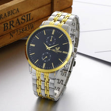 Load image into Gallery viewer, luxury Watch Men Quartz Watches Fashion Stainless Steel Band Analog Quartz Round Wrist Watch Relogio Feminino Clock 2018