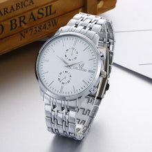 Load image into Gallery viewer, luxury Watch Men Quartz Watches Fashion Stainless Steel Band Analog Quartz Round Wrist Watch Relogio Feminino Clock 2018