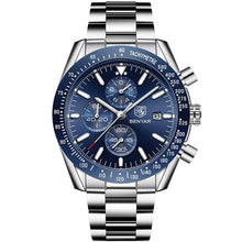 Load image into Gallery viewer, 2019 Watch Men Luxury Brand Mens Blue Watches Silicone Band Wrist Watches Men's Chronograph Watch Male Relogio Masculino