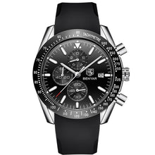 Load image into Gallery viewer, 2019 Watch Men Luxury Brand Mens Blue Watches Silicone Band Wrist Watches Men's Chronograph Watch Male Relogio Masculino