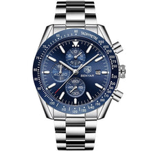 Load image into Gallery viewer, 2019 Watch Men Luxury Brand Mens Blue Watches Silicone Band Wrist Watches Men's Chronograph Watch Male Relogio Masculino